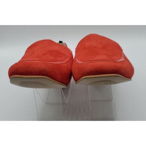 Boden Red Suede Leather Flat Slip On Loafer Women's Shoe Size 38 / 7.5 - Picture 10 of 14
